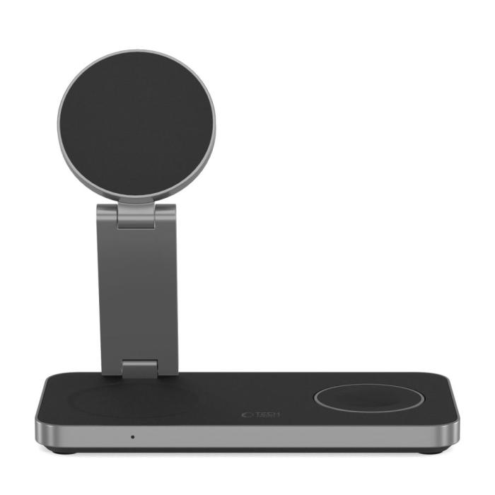 Bild 5, Tech-Protect 15W Qi Trådlös 3in1 Magnetisk MagSafe Laddare Svart