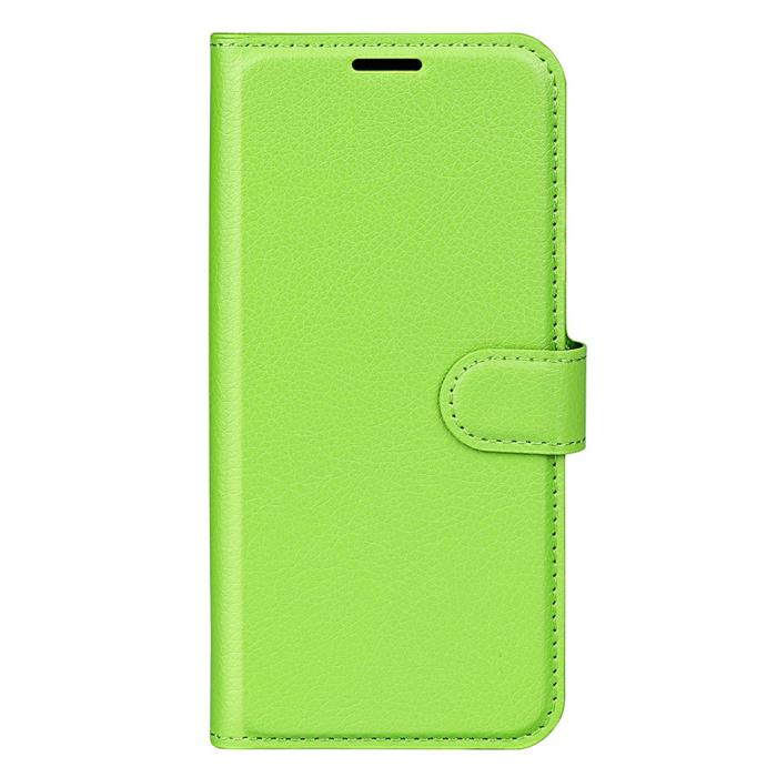 Bild 5, Xiaomi Redmi 12C 4G Fodral Litchi Läder Grön