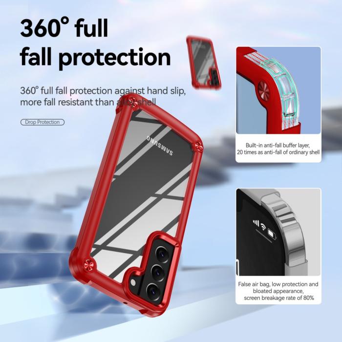 Bild 5, Samsung Galaxy S23 Plus Skal Shockproof Hybrid Röd