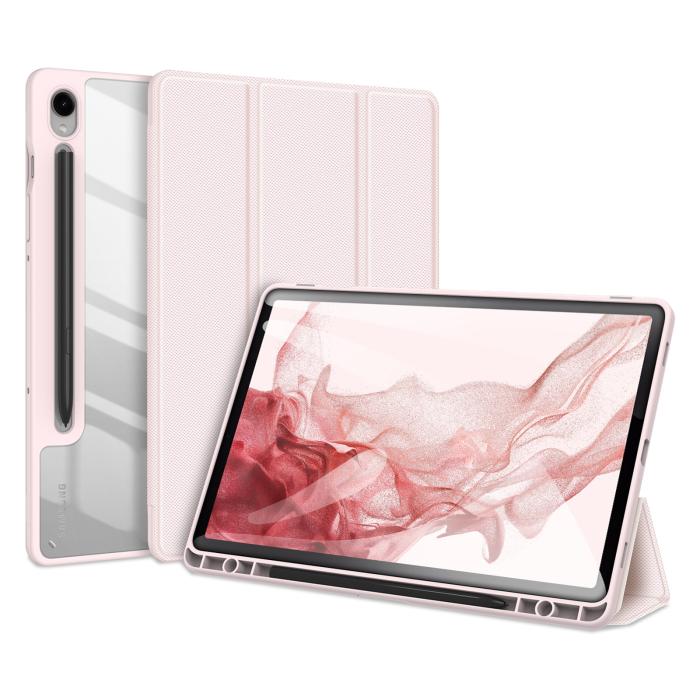 Bild 1, DUX DUCIS Galaxy Tab S9 Fodral TOBY Tri-Fold Rosa