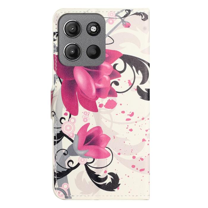 Bild 5, Motorola Moto G15 / G15 Power Fodral Med Tryck Lotus Blomma