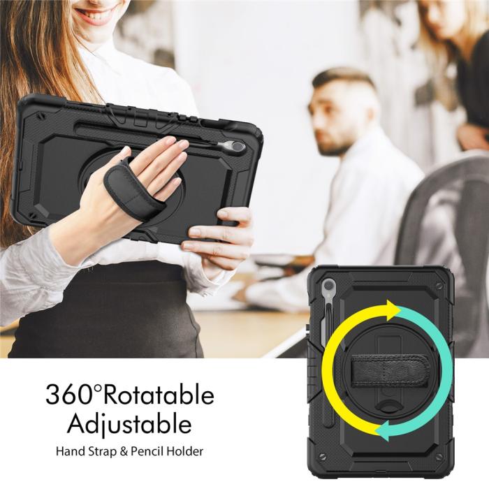 Bild 3, Galaxy Tab S10 Lite/S10 FE/S9 Skal 360 Shockproof Hybrid Kickstand