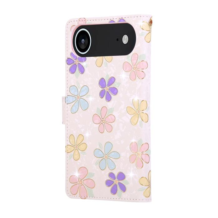 Bild 6, iPhone Air Fodral RFID Läder Färgglada Blommor