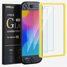 Nintendo Switch 2 2-PACK Sk&auml;rmskydd H&auml;rdat Glas