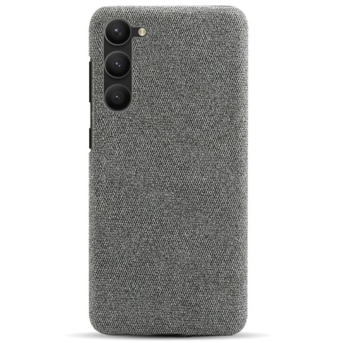 Bild 3, Samsung Galaxy S24 Plus Slim Tygbelagt Skal Grå