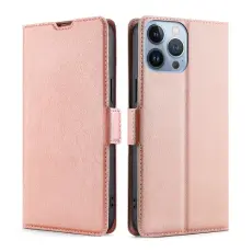 iPhone 14 Pro Fodral Slim Flip Ros&eacute;guld