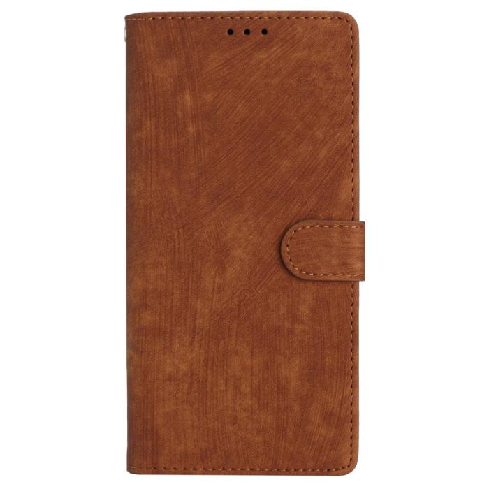 Bild 6, iPhone 15 Plus Fodral Skin Touch Läder Brun