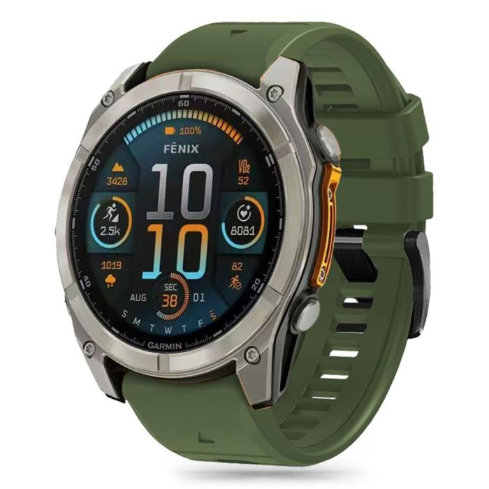 Bild 1, Tech-Protect Garmin Fenix 5/6/6 Pro/7/8/E 47 mm Armband Silicone Line