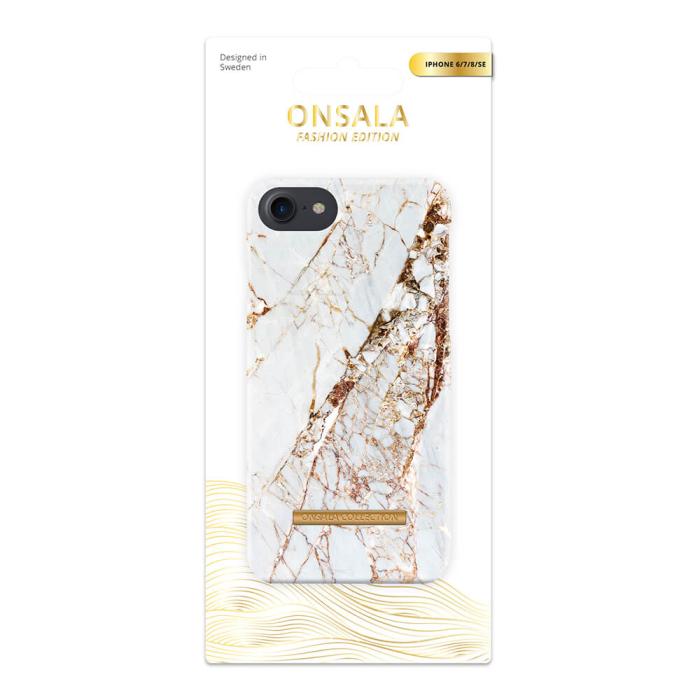 Bild 2, ONSALA iPhone 6/7/8/SE Mobilskal Soft White Rhino Marble