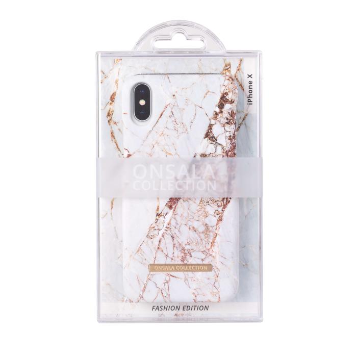 Bild 2, ONSALA iPhone X / Xs Mobilskal Soft White Rhino Marble