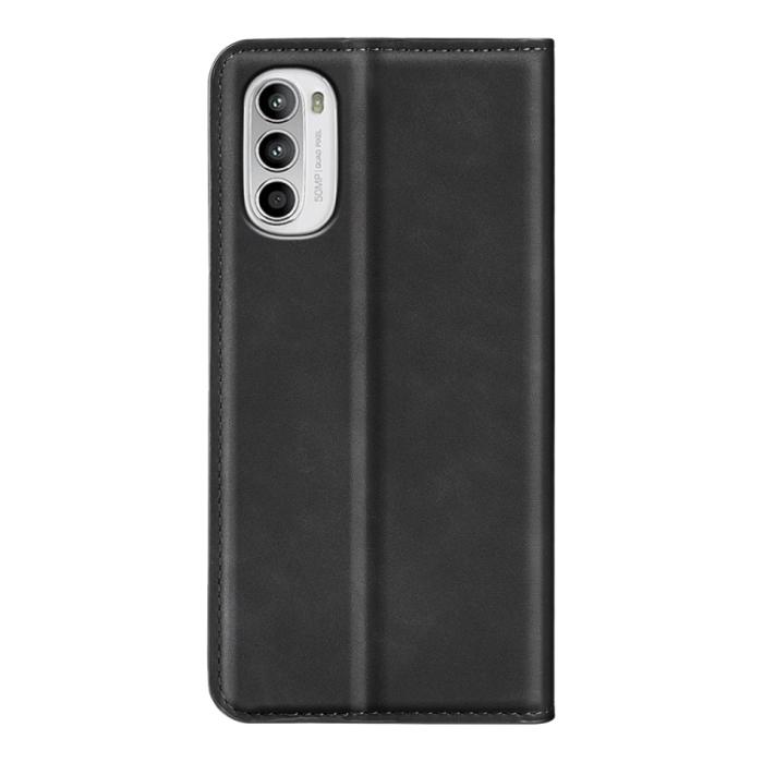 Bild 3, Motorola Moto G52/G82 Fodral Flip Retro Läder Svart