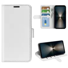 Sony Xperia 1 VII Fodral Crazy Horse L&auml;der Vit