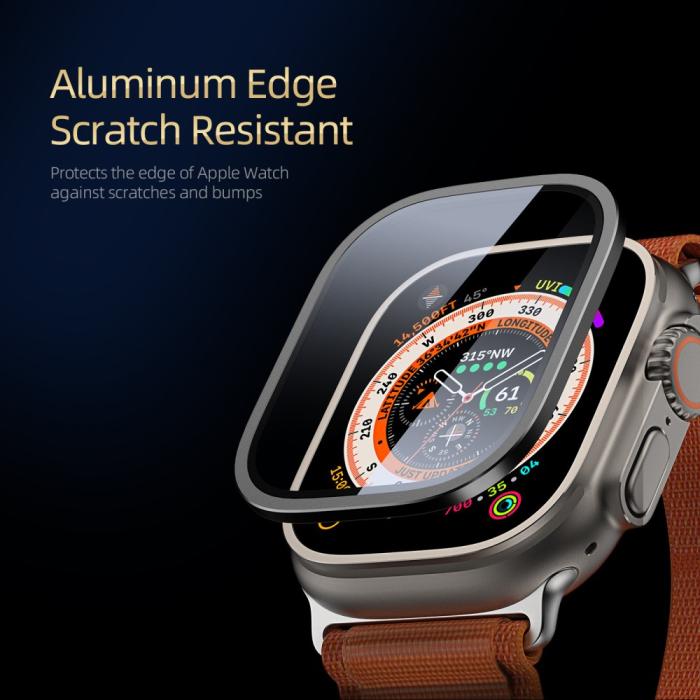 Bild 3, DUX DUCIS Apple Watch Ultra 49 mm Skärmskydd Aluminium Ram Svart