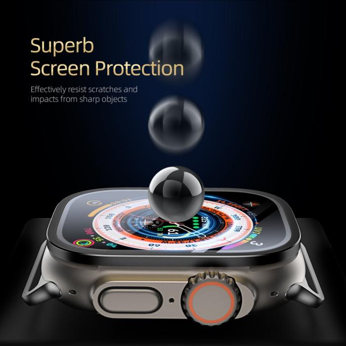 Bild 4, DUX DUCIS Apple Watch Ultra 49 mm Skärmskydd Aluminium Ram Svart