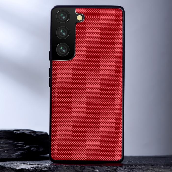Bild 2, Samsung Galaxy S22 Plus Skal Nylontäckt TPU Röd
