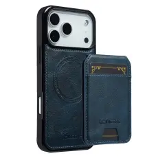 LC.IMEEKE iPhone 17 Pro Max Skal Med Avtagbar Korth&aring;llare L&auml;der