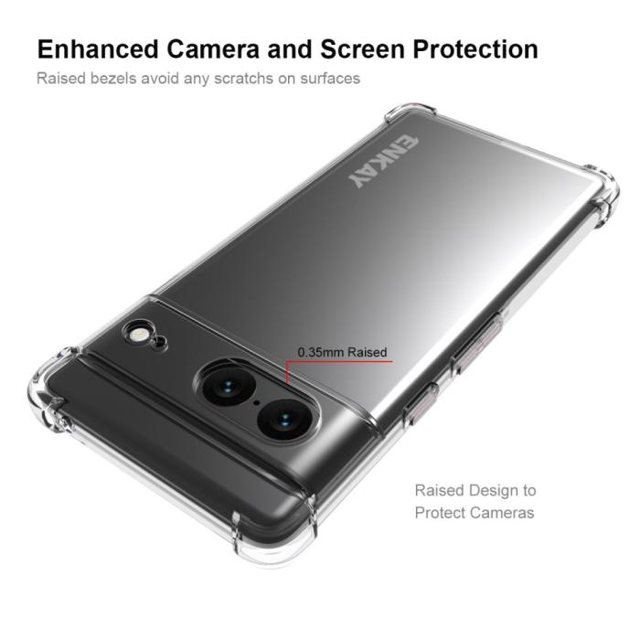 Bild 3, ENKAY Google Pixel 7 Skal Shockproof TPU Transparent