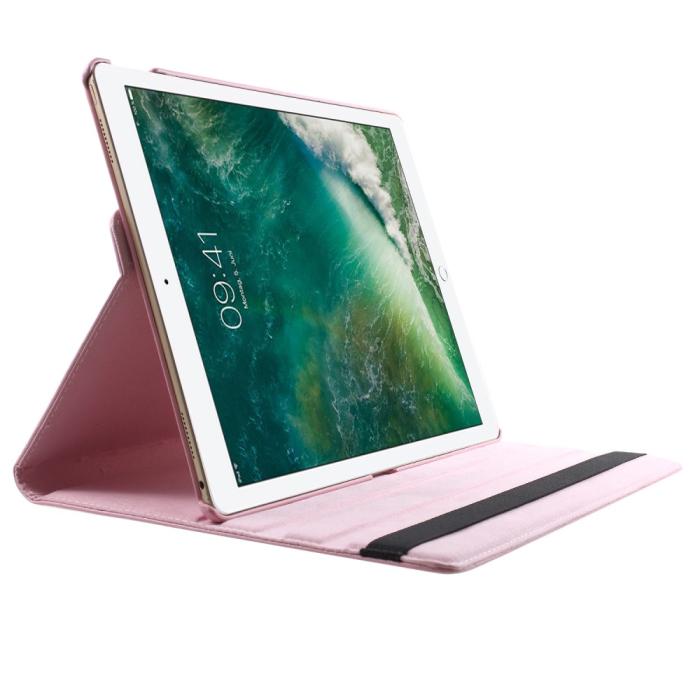 Bild 3, iPad Pro 12.9 (2015/2017) - 360° Rotation Fodral - Ljus Rosa