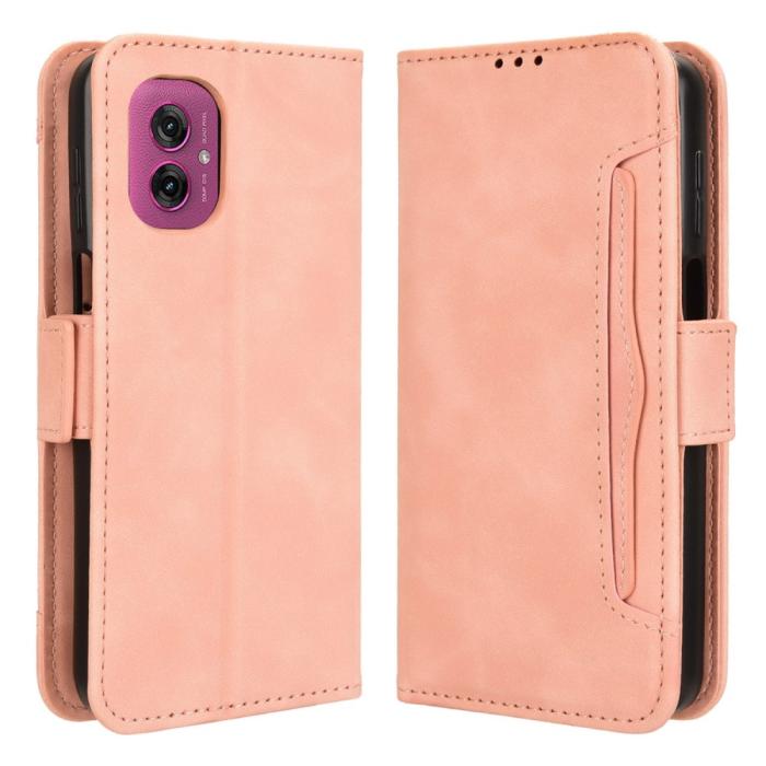 Bild 1, Motorola Moto G55 5G Fodral Med Avtagbart Kortfodral Rosa