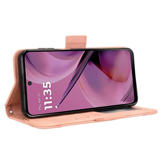 Bild 4, Motorola Moto G55 5G Fodral Med Avtagbart Kortfodral Rosa