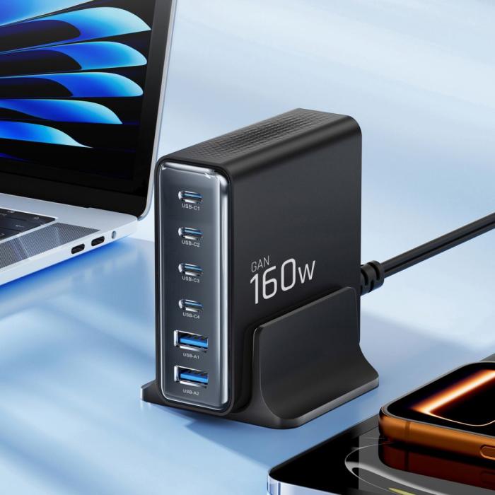 Bild 4, Tech-Protect 160W Laddstation USB-C / USB-A Svart