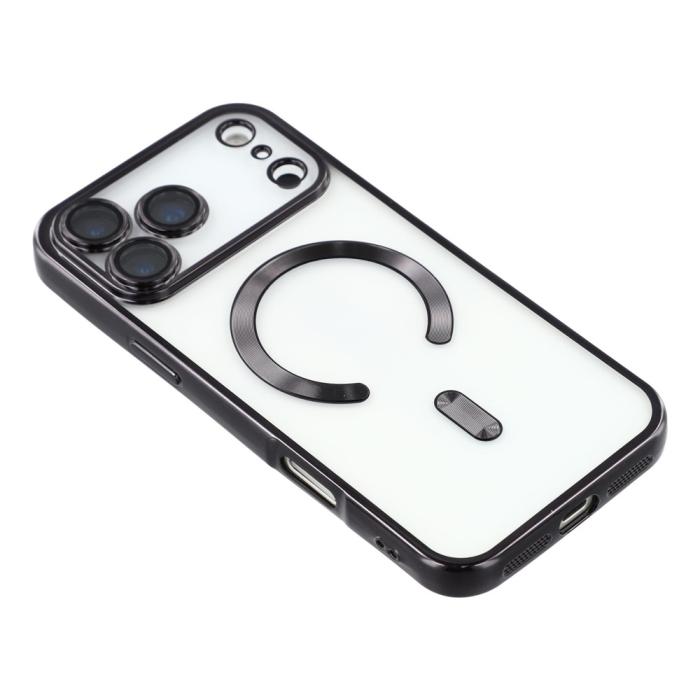 Bild 4, iPhone 17 Pro Max Skal MagSafe Electroplated TPU Svart