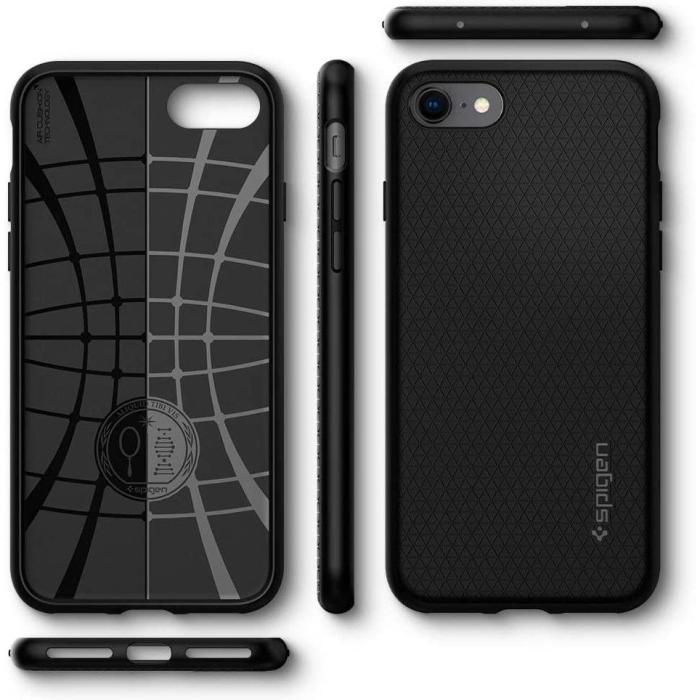 Bild 2, Spigen iPhone 7/8/SE Skal Liquid Air Svart