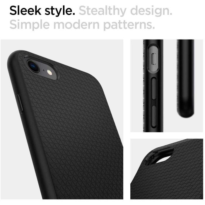 Bild 4, Spigen iPhone 7/8/SE Skal Liquid Air Svart