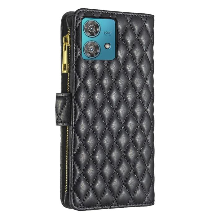 Bild 6, Motorola Edge 40 Neo 5G Fodral Multifunktionell Diamond Svart