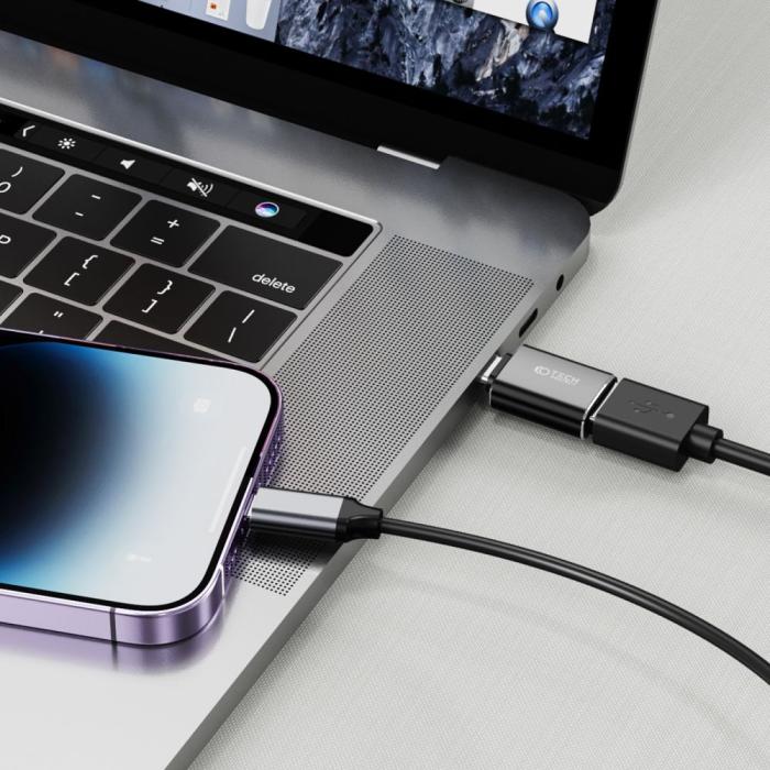 Bild 3, Tech-Protect Lightning till USB-A 3.0 Adapter Svart