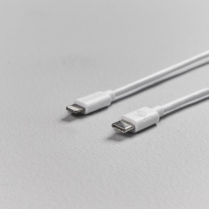 Bild 7, Smartline 1m USB-C - Lightning MFi Laddningskabel Vit