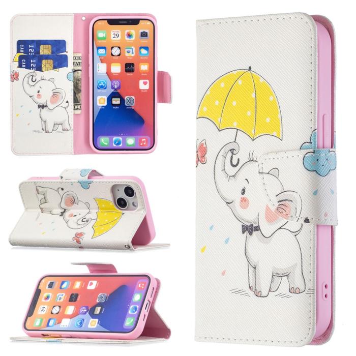 Bild 4, iPhone 15 Fodral Med Tryck Baby Elefant