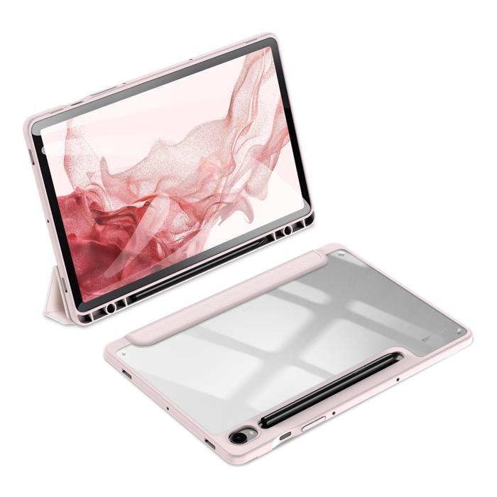 Bild 2, DUX DUCIS Galaxy Tab S9 Fodral TOBY Tri-Fold Rosa