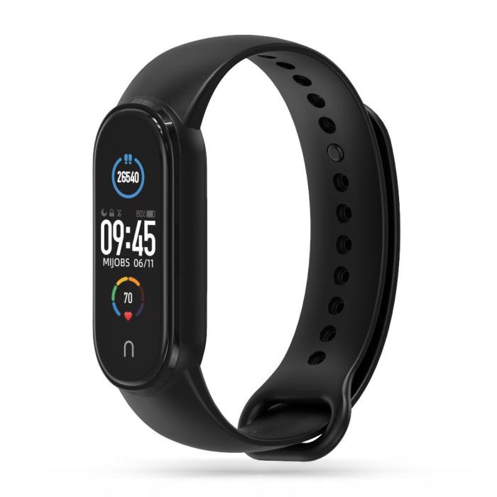Bild 1, Tech-Protect Xiaomi Mi Smart Band 5 / 6 / 7 Armband Iconband Svart