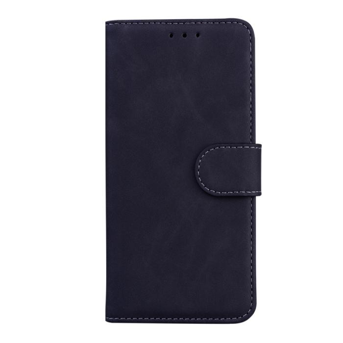 Bild 2, Motorola Moto G71 Fodral Skin Touch Läder Svart