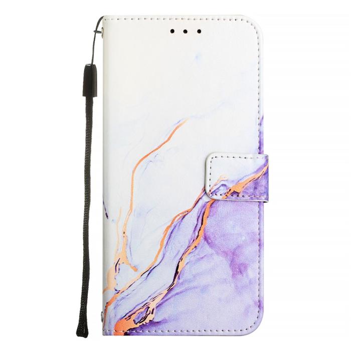Bild 3, Google Pixel 10/10 Pro / 9/9 Pro Fodral Marmor Vit / Lila