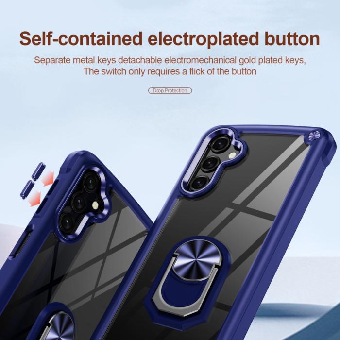 Bild 4, Samsung Galaxy A16 Skal Shockproof Ring Hybrid Blå