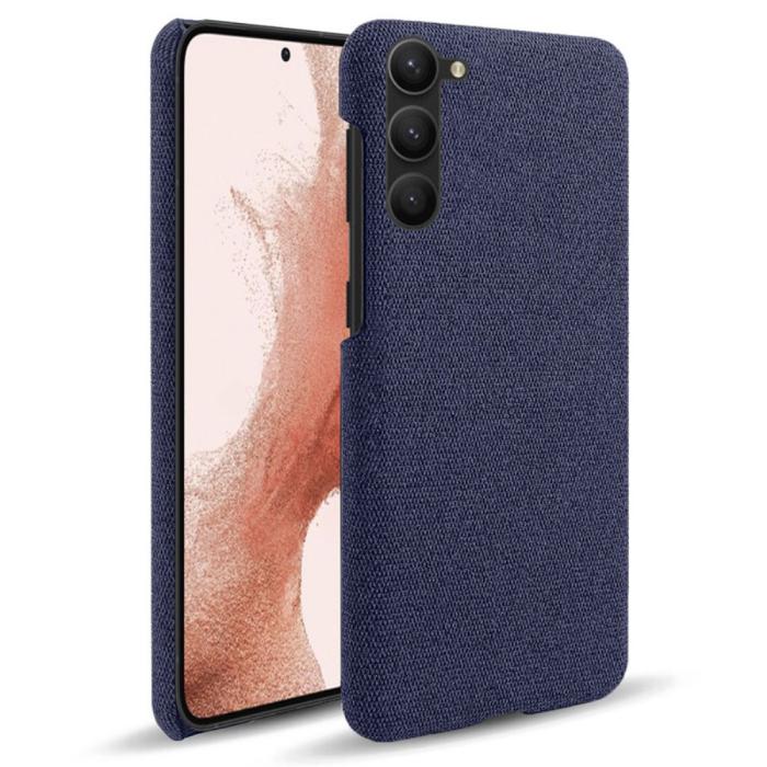 Bild 1, Samsung Galaxy S24 Plus Slim Tygbelagt Skal Blå