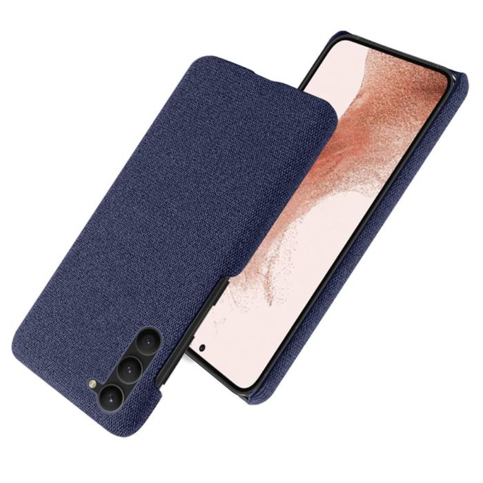 Bild 2, Samsung Galaxy S24 Plus Slim Tygbelagt Skal Blå