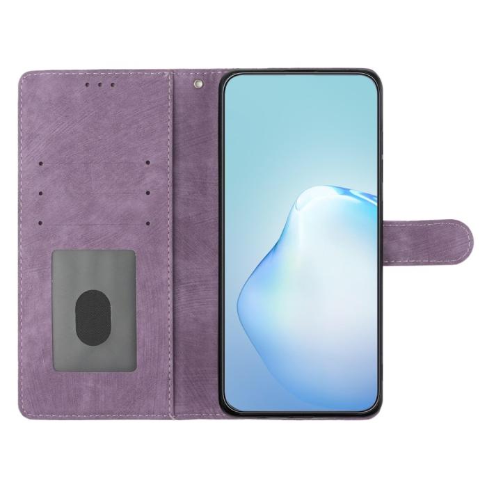 Bild 3, iPhone 15 Plus Fodral Skin Touch Läder Lila