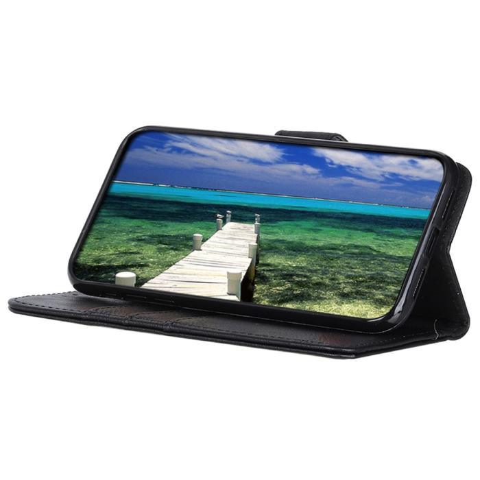 Bild 3, KHAZNEH Motorola Moto G04 4G/G24 4G Läder Fodral Svart