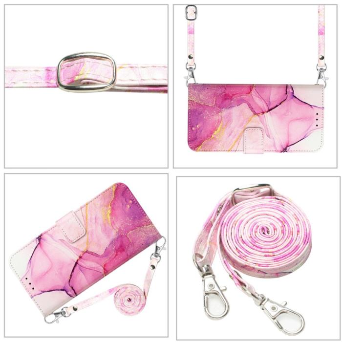 Bild 2, iPhone 16 Pro Max Fodral Marmor Rosa