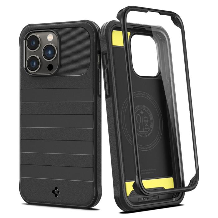 Bild 1, Spigen iPhone 14 Pro Max Skal 360 Geo Armor Svart
