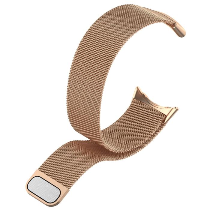 Bild 4, Google Pixel Watch 3 45 mm Armband Milanese Roséguld