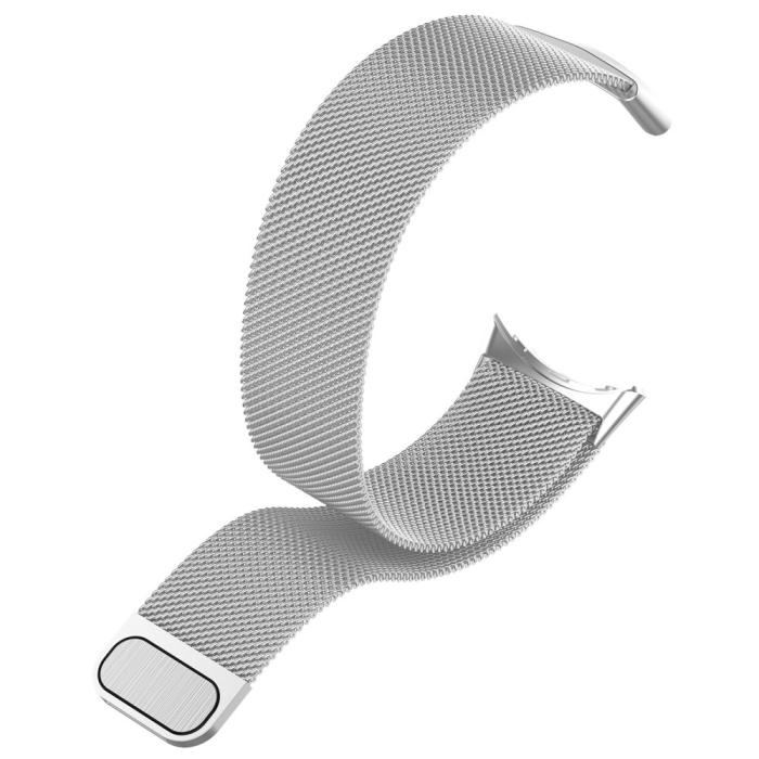 Bild 4, Google Pixel Watch 3 45 mm Armband Milanese Silver
