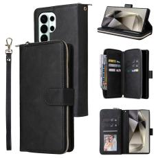 Samsung Galaxy S26 Ultra Fodral Multifuntionellt L&auml;der Svart