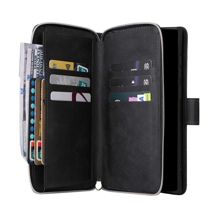 Bild 3, Samsung Galaxy S26 Ultra Fodral Multifuntionellt Läder Svart