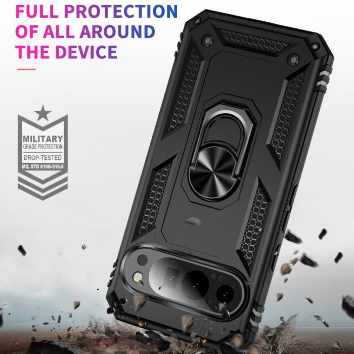 Bild 5, Google Pixel 9/9 Pro Skal Hybrid Armor Skal Svart