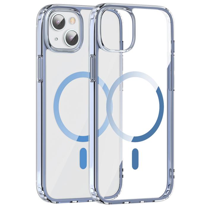 Bild 2, ColorPop iPhone 15 Skal CH MagSafe Transparent/Ljus Blå