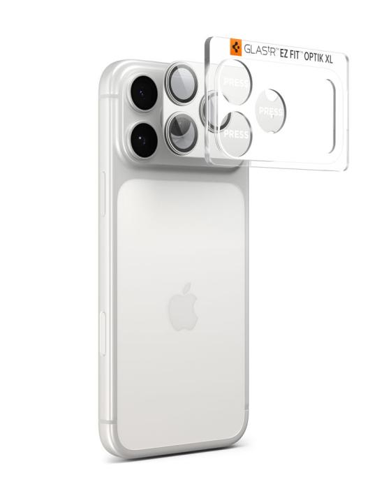 Bild 2, Spigen iPhone 17 Pro Linsskydd Optik Pro GLAS.tR 